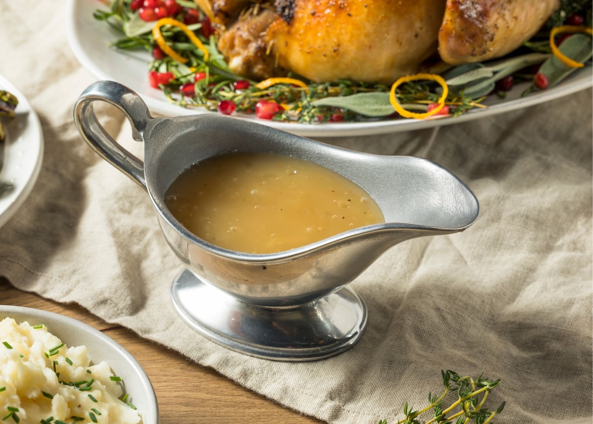 Salsa gravy - Es impensado comer el pavo solo. Para una buena cena de Acción de Gracias, no podemos olvidarnos de la salsa gravy. Es otro de esos componentes imprescindibles del menú para el que cada familia guarda su secreto.