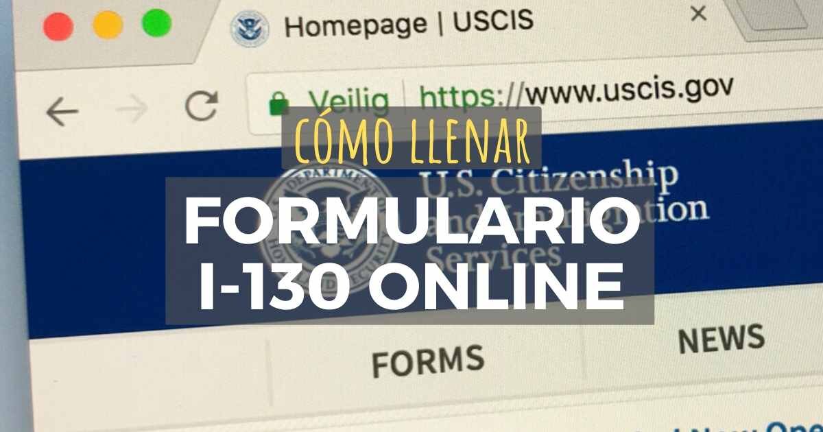 ¿Puedo completar el formulario I-130 online?